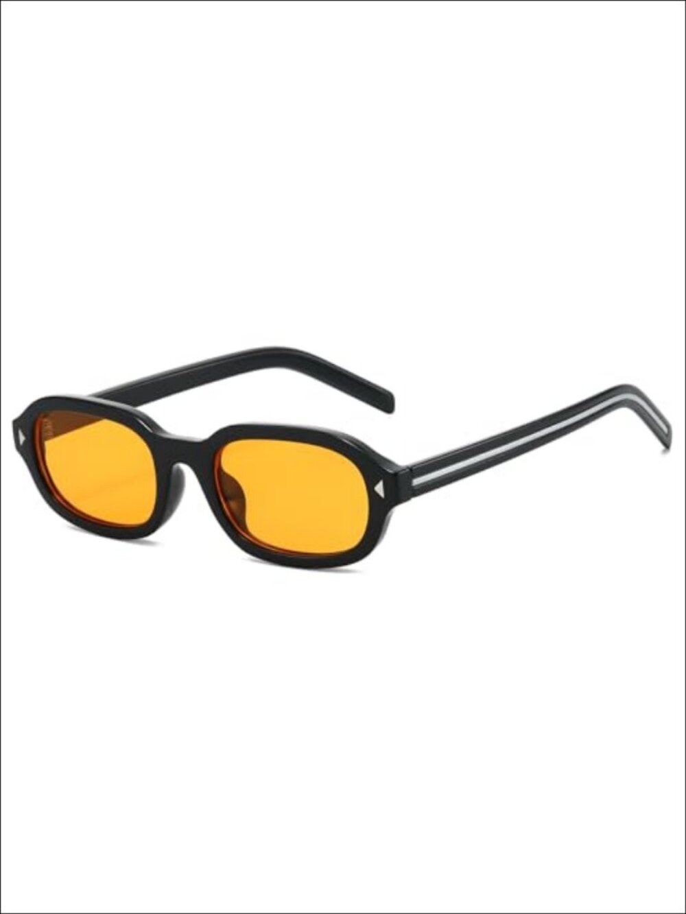 Retro Rectangle Sunglasses for Women UV400 Full-Frame Slim Square Shades